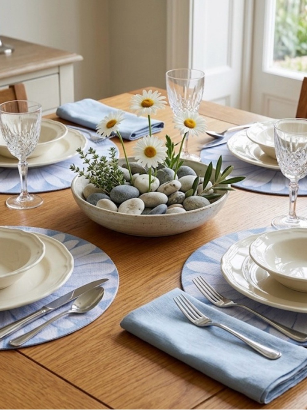 Sunny Daisy Placemats Set of 4